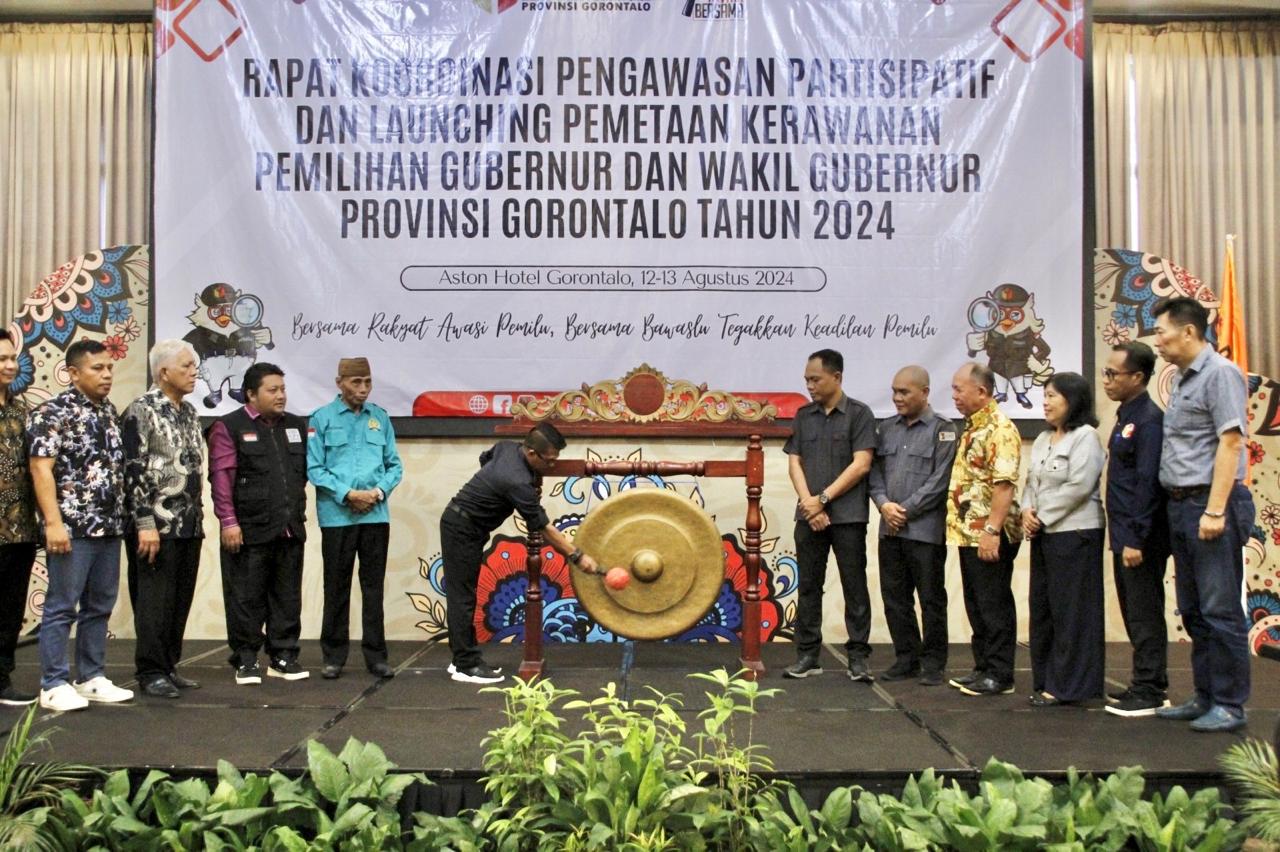 Bawaslu Provinsi Gorontalo Launching Pemetaan Kerawanan Pemilihan Tahun 2024