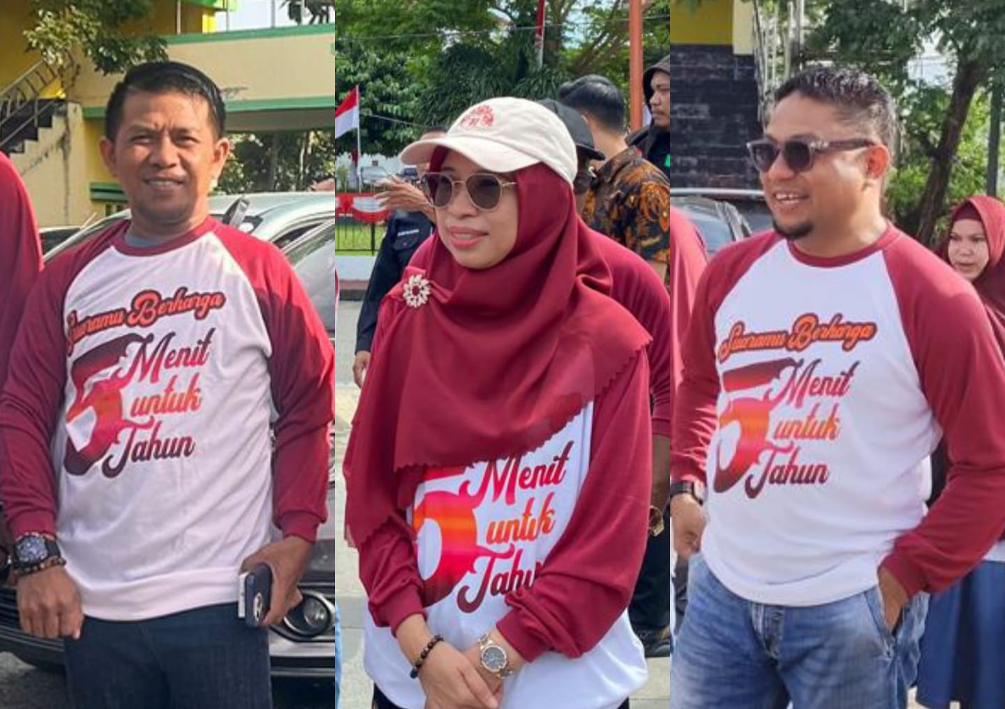 BAWASLU PROVINSI GORONTALO HADIRI PAWAI MERDEKA MEMILIH UNTUK PEMILIHAN SERENTAK 2024