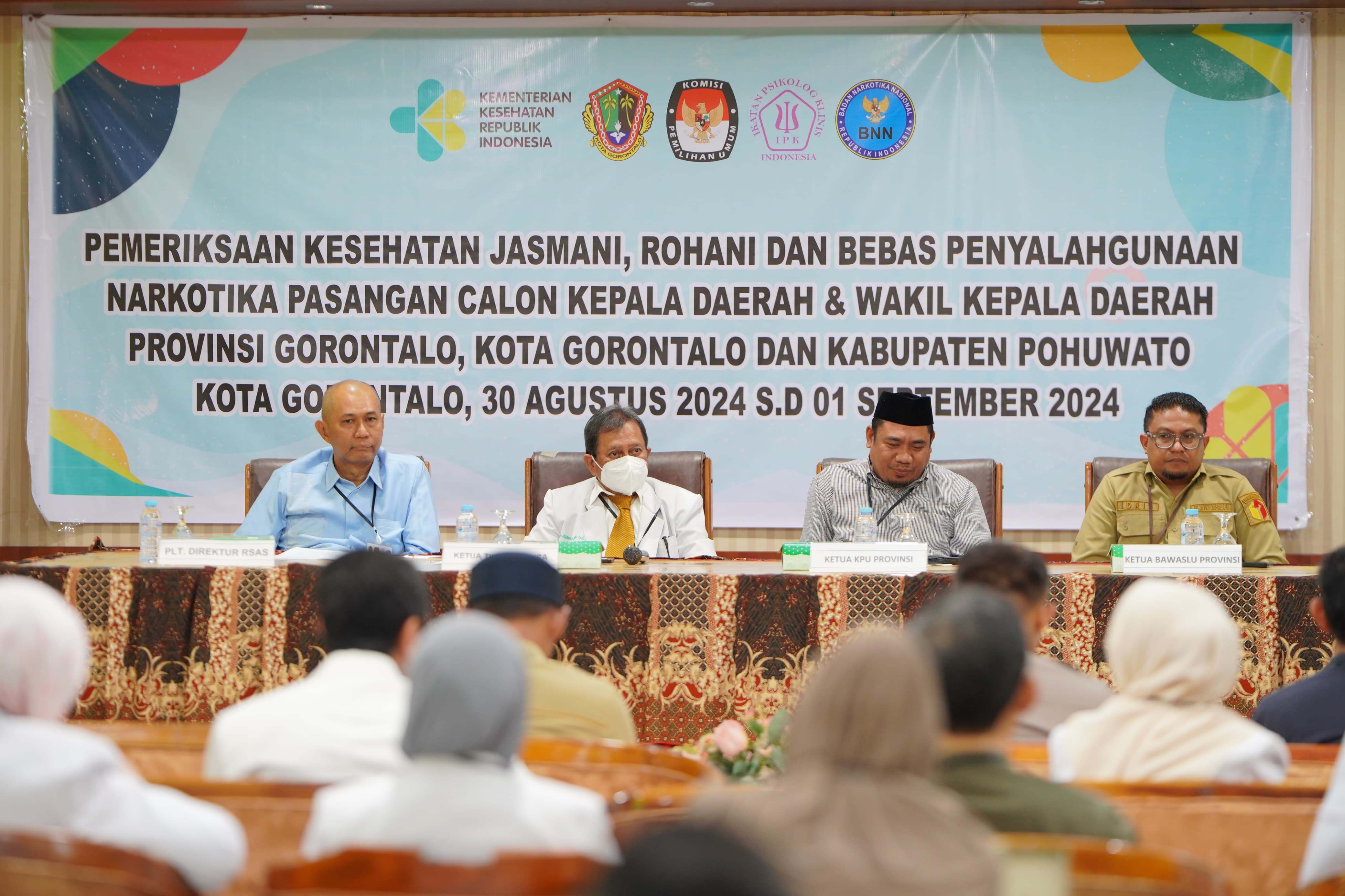 Bawaslu Provinsi Gorontalo Awasi Pemeriksaan Kesehatan Calon Gubernur dan Wakil Gubernur