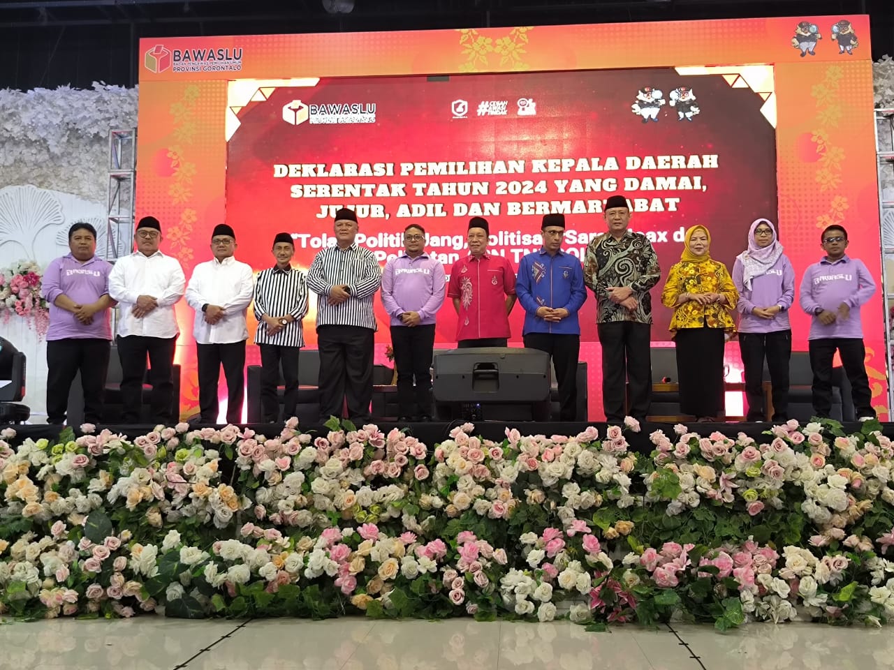 Bawaslu Provinsi Gorontalo Gelar Deklarasi Pilkada Serentak 2024 Damai dan Bermartabat