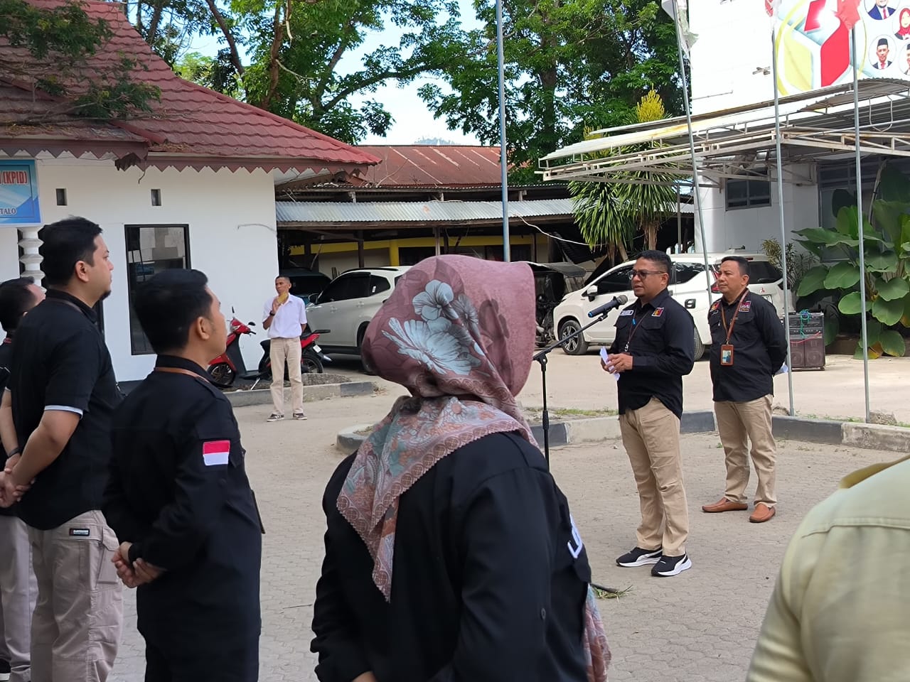 Bawaslu Provinsi Gorontalo Gelar Apel Perdana Pengawasan Kampanye Pemilihan Serentak 2024