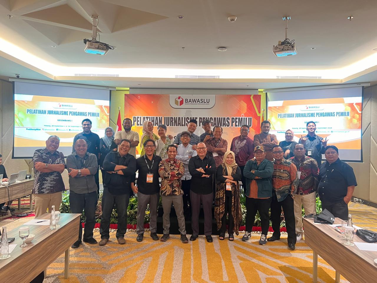 Bawaslu Provinsi Gorontalo Ikuti Pelatihan Jurnalisme Pengawas Pemilu di Malang