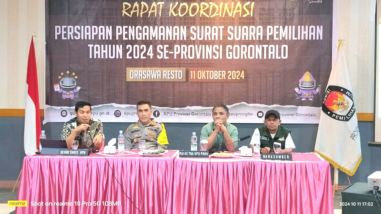 Pastikan Keamanan Pendistribusian Logistik, Fadjri Arsyad hadiri Rapat Persiapan Pengamanan