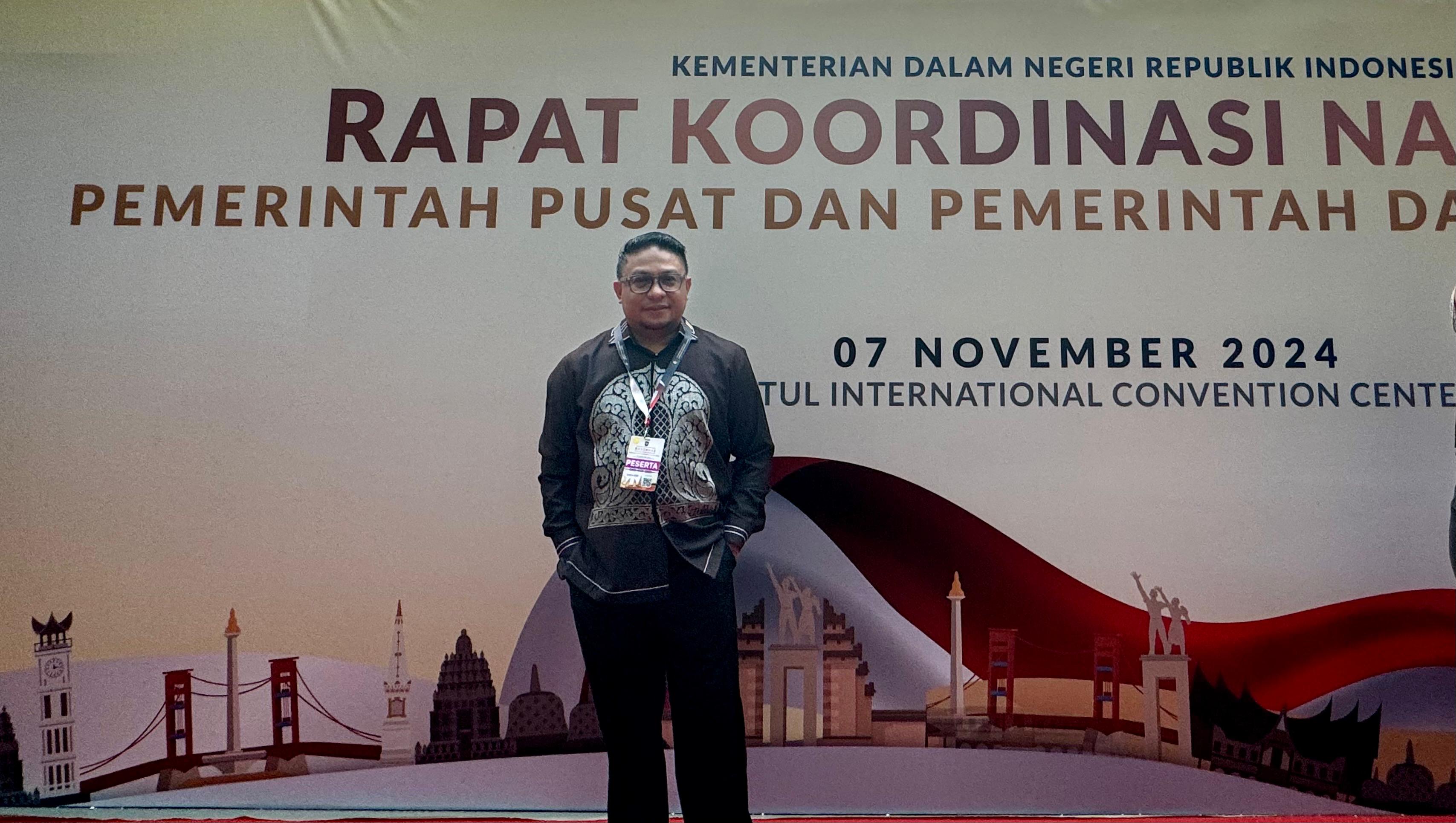 Ketua Bawaslu Provinsi Gorontalo Idris Usuli Hadiri Rakornas Pemerintahan Daerah