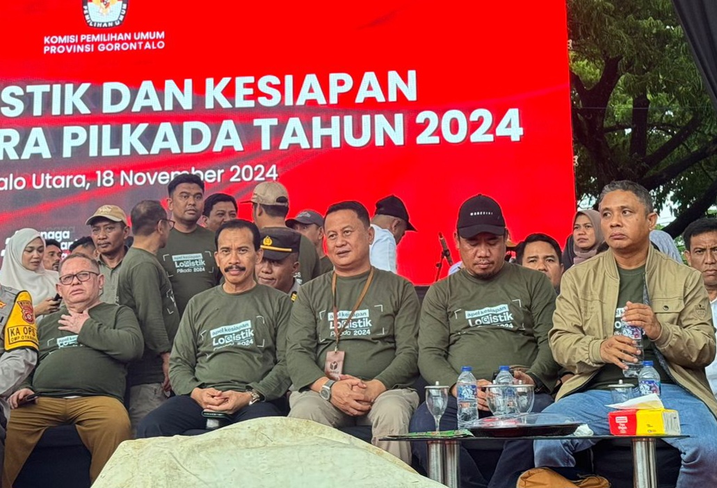 Nikson Entengo Hadiri Apel Logistik dan Kesiapan Penyelenggaraan Pemilihan 2024