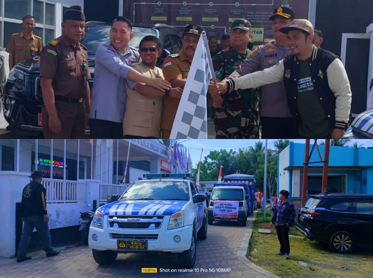 Moh. Fadjri Arsyad Awasi Pelepasan Logistik Pilkada ke Daerah Sulit Dijangkau di Boalemo