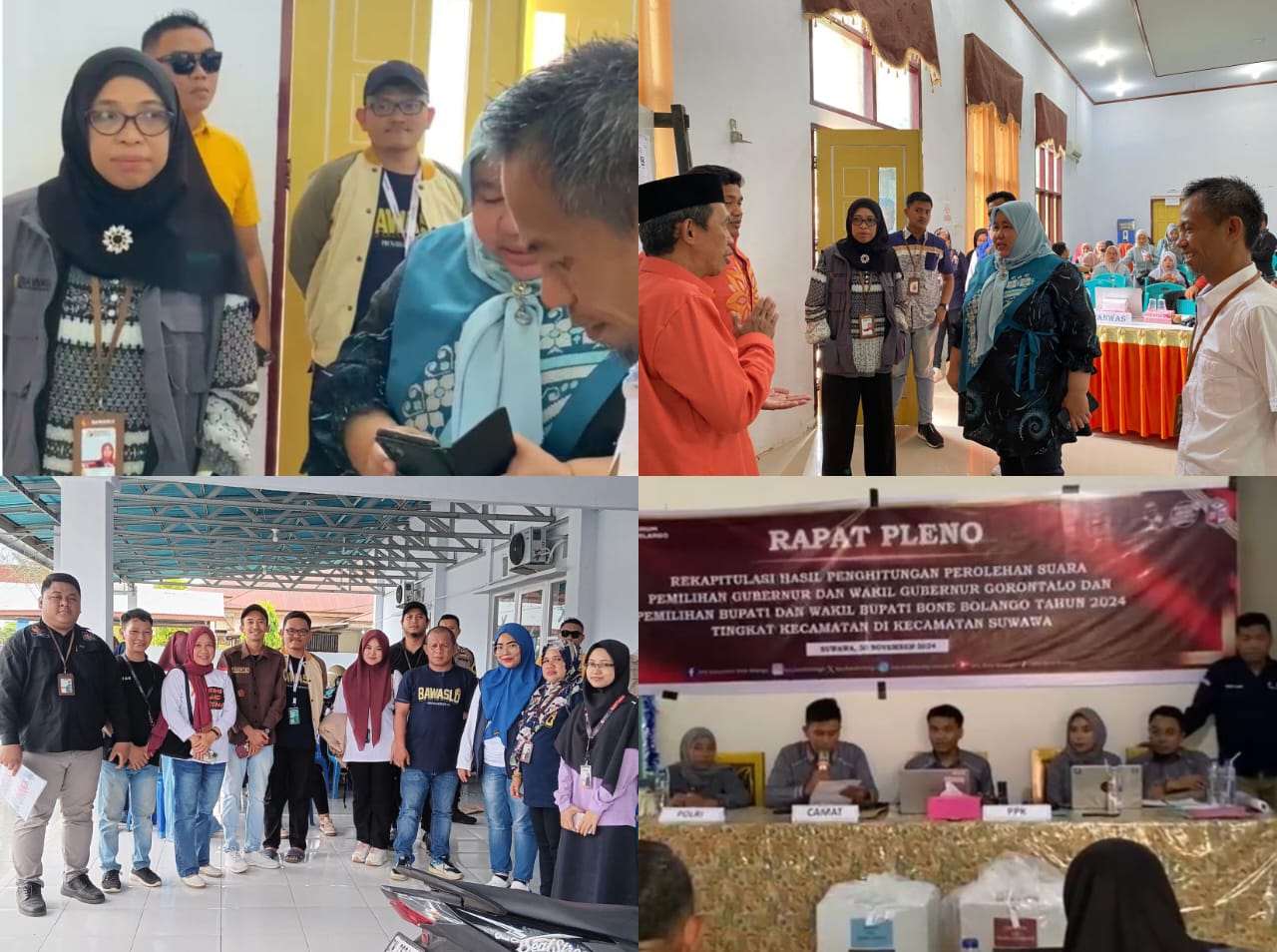 Cegah Potensi Pelanggaran, Lismawy Ibrahim Awasi Rekapitulasi di Bonebolango