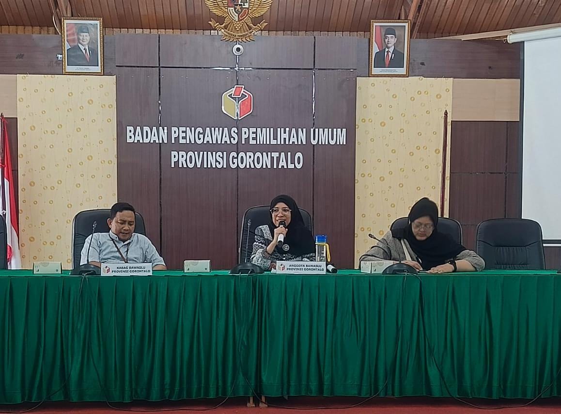 Bawaslu Provinsi Gorontalo Gelar Rapat Bahas Perselisihan Hasil Pilkada 2024.
