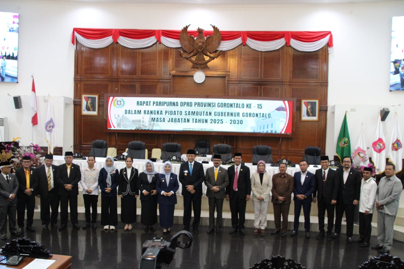 Pidato Sambutan Gubernur Gorontalo, Lismawy Hadiri Rapat Paripurna ke-15