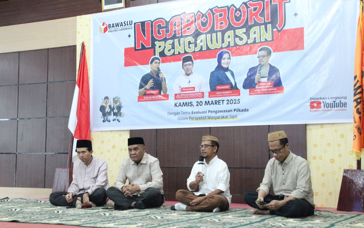 Bawaslu Provinsi Gorontalo Gelar Ngabuburit Pengawasan, Bahas Evaluasi Pilkada dari Perspektif Masyarakat Sipil