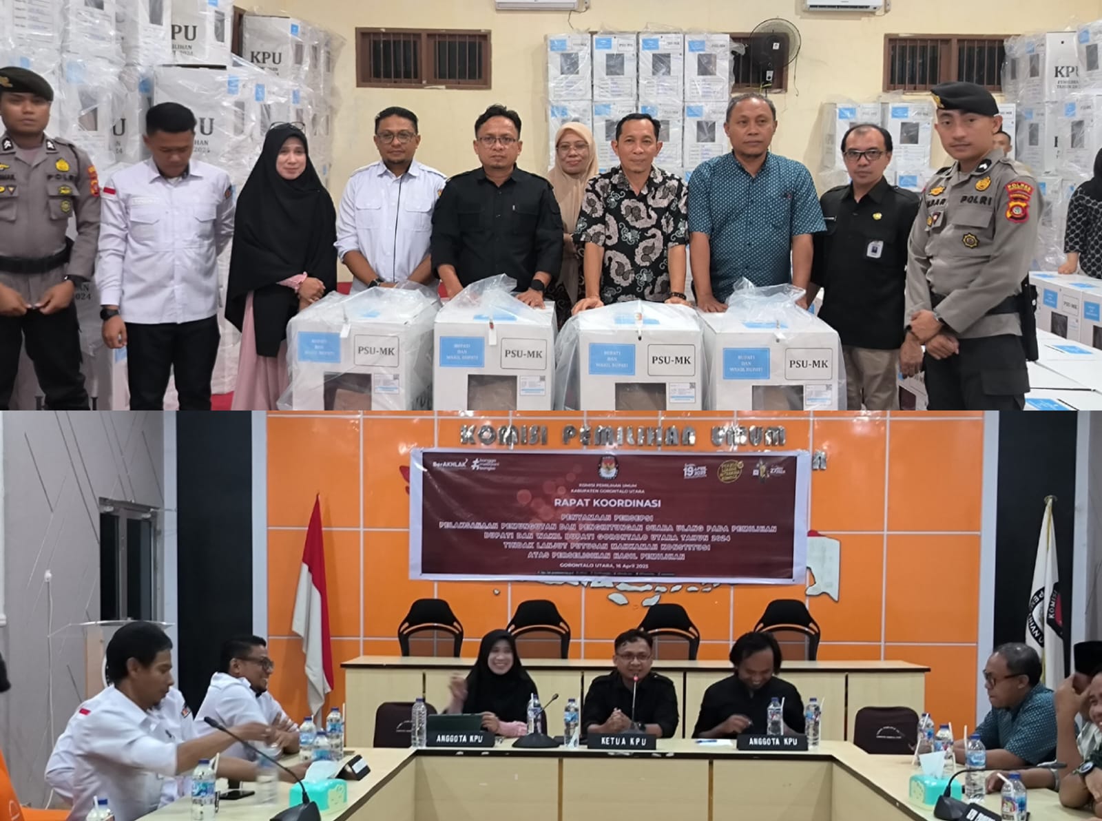 Pastikan Kesiapan PSU Gorut, Idris Ikuti Rapat Koordinasi bersama Komisi Pemilihan Umum