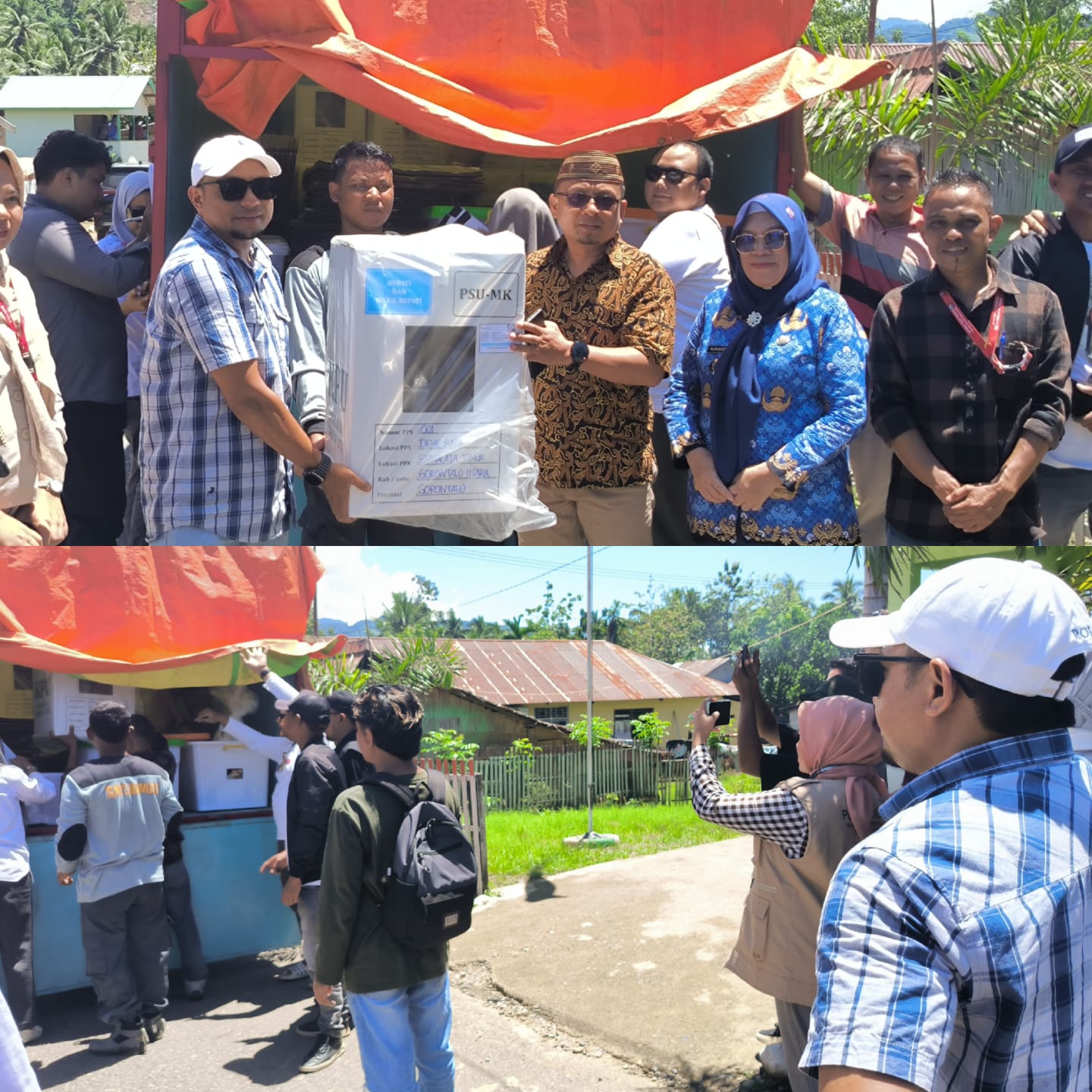 Ketua Bawaslu Provinsi Gorontalo Supervisi Pengawasan PSU Pilbup di Kecamatan Sumalata Timur