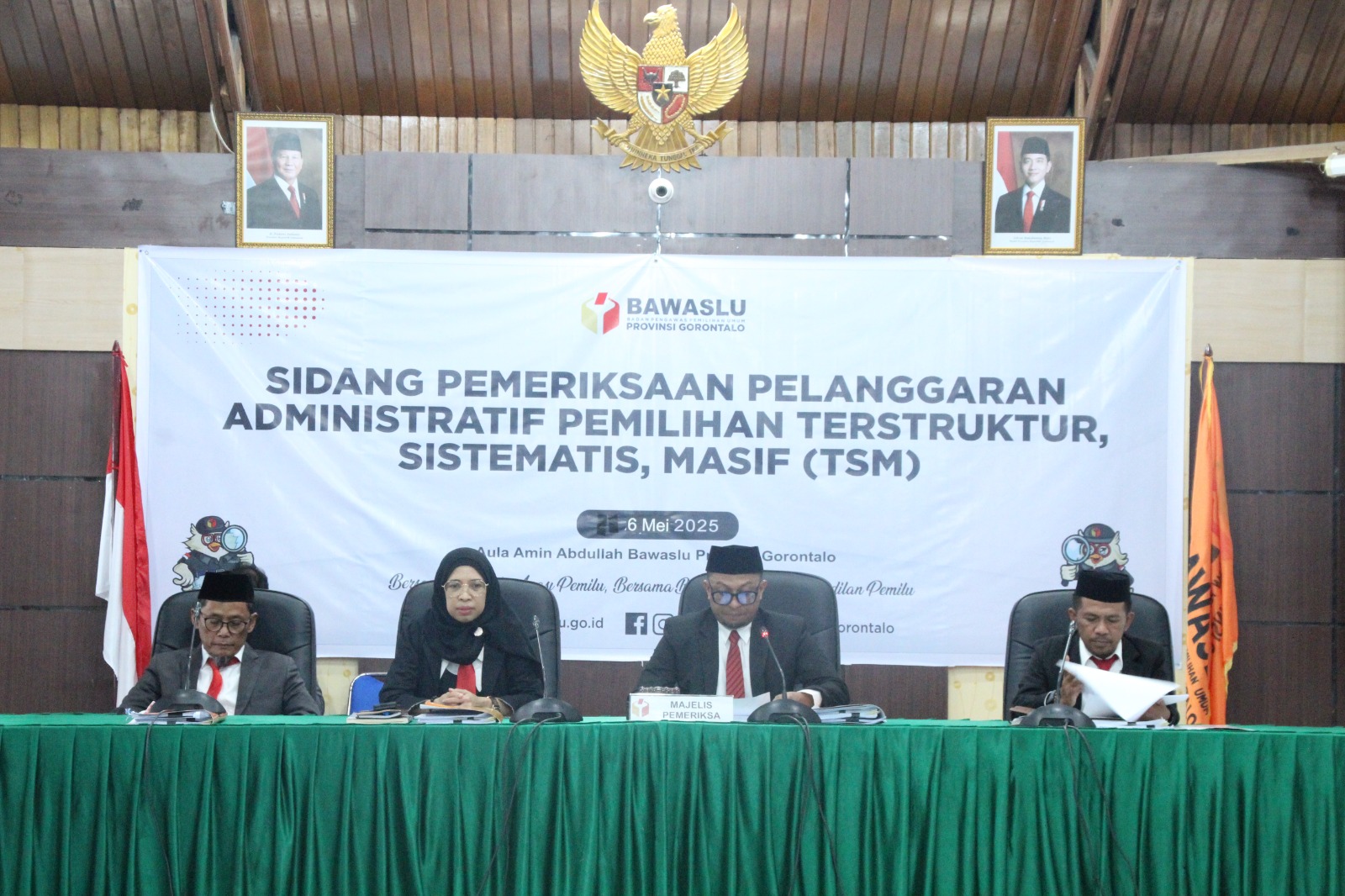 Bawaslu Provinsi Gorontalo Lanjutkan Sidang Pemeriksaan Dugaan Pelanggaran TSM Pasca PSU Gorontalo Utara