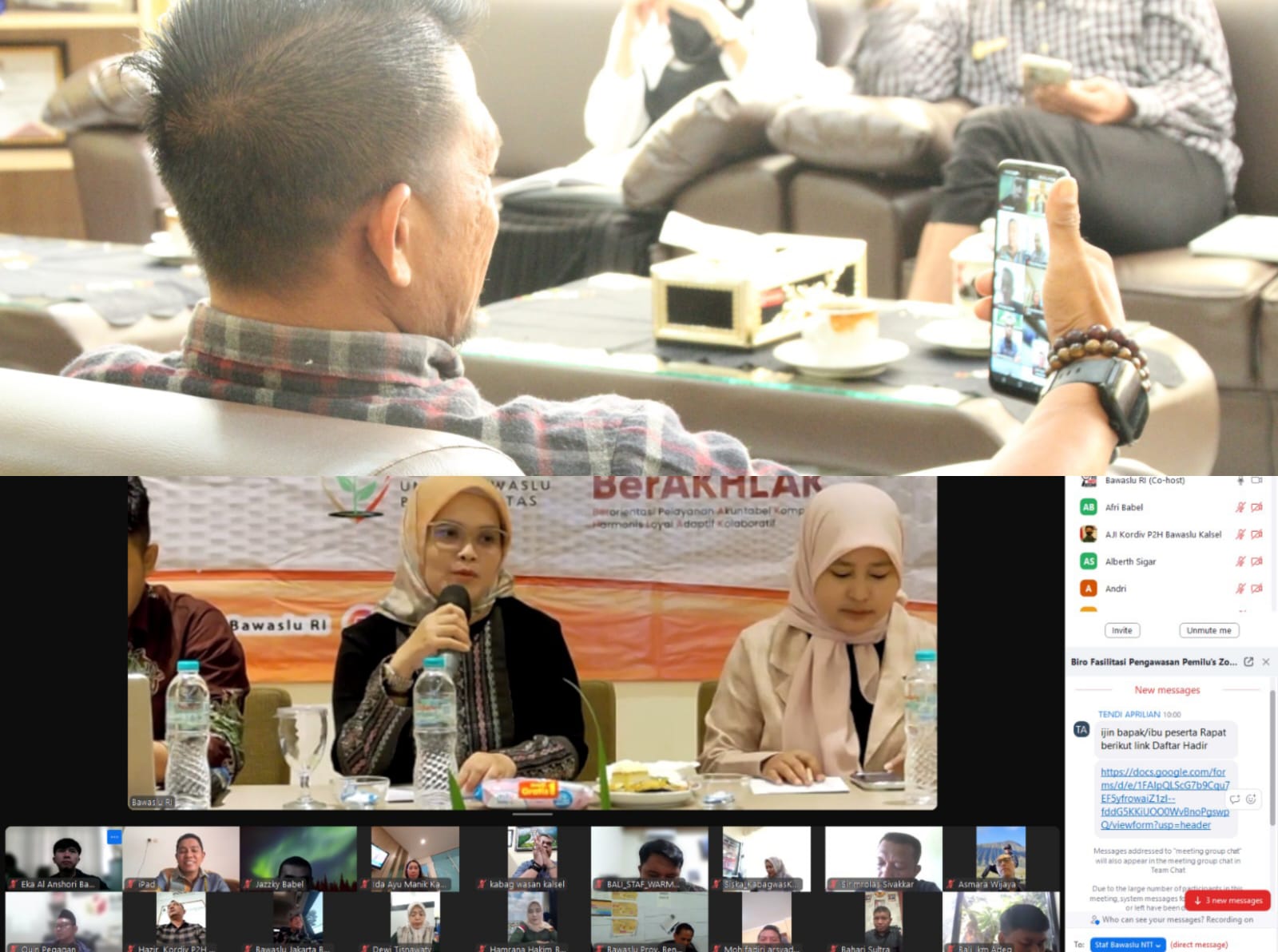 Moh Fadjri Arsyad Hadiri Rapat, Bahas Strategi Pengawasan Pemutakhiran Data Pemilih