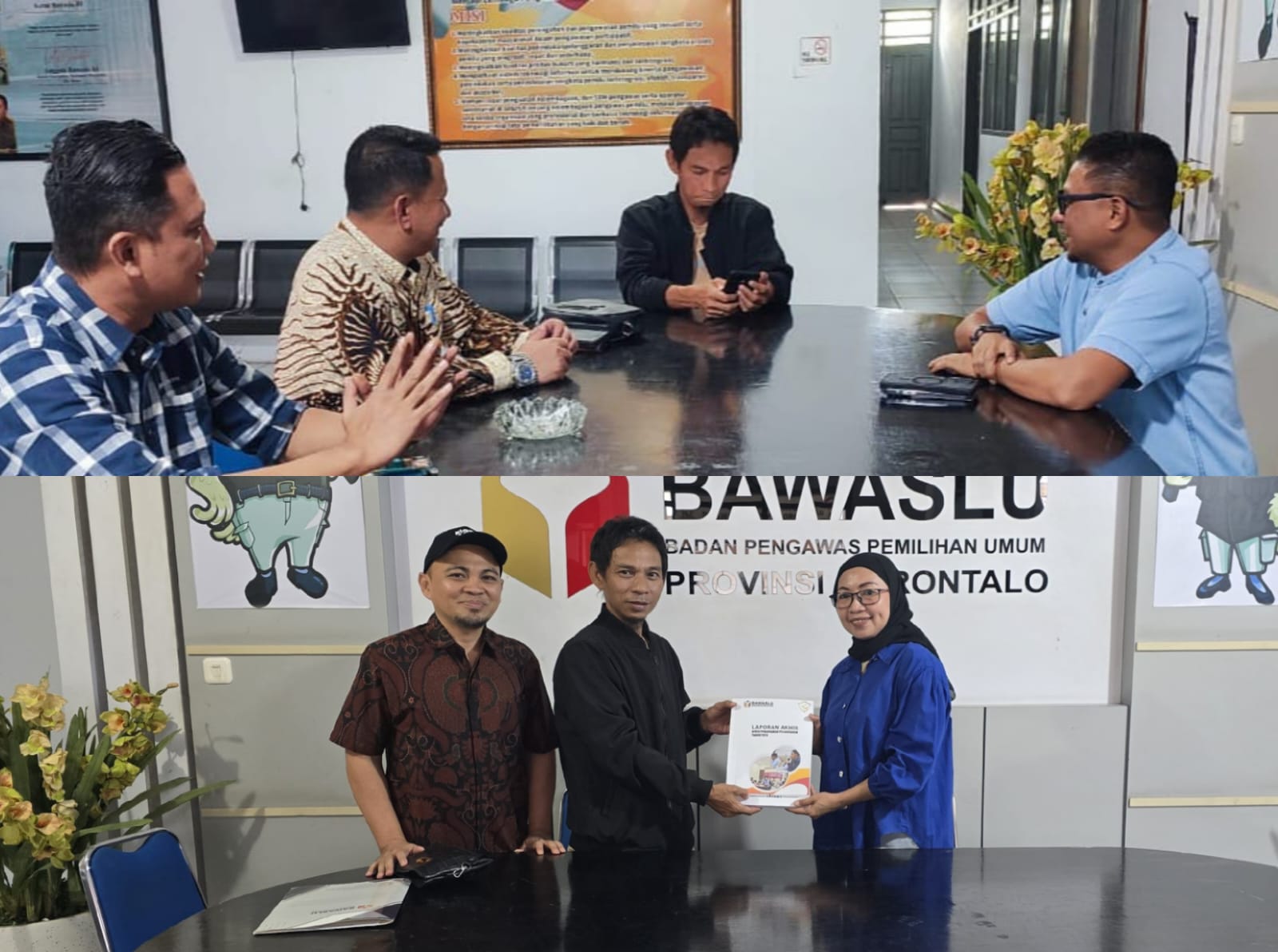 Bawaslu Provinsi Gorontalo Terima Laporan Akhir Penanganan Pelanggaran Pilkada 2024 dari Gorontalo Utara