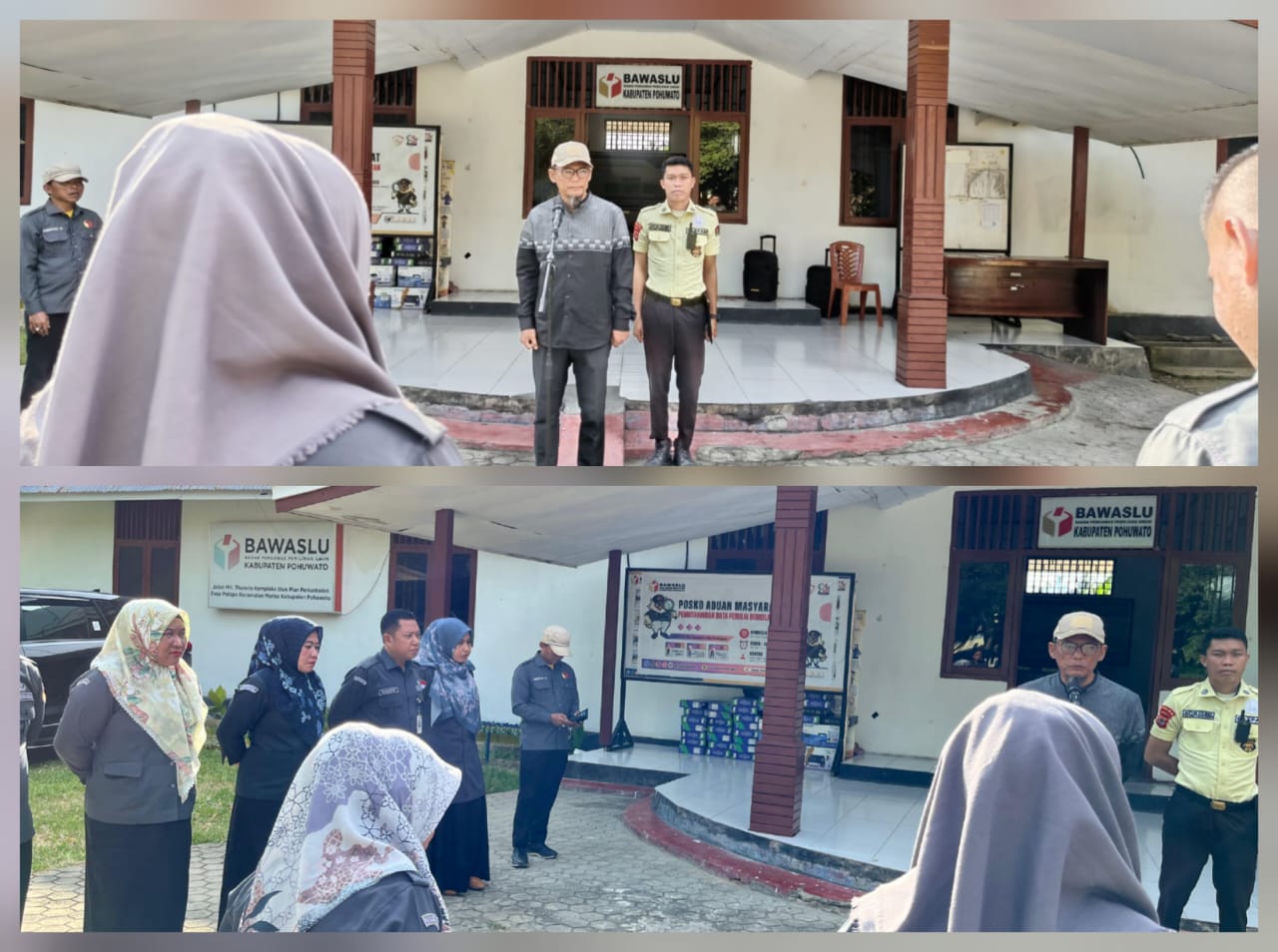 John Hendri Purba Pimpin langsung Apel Pagi di Bawaslu Pohuwato