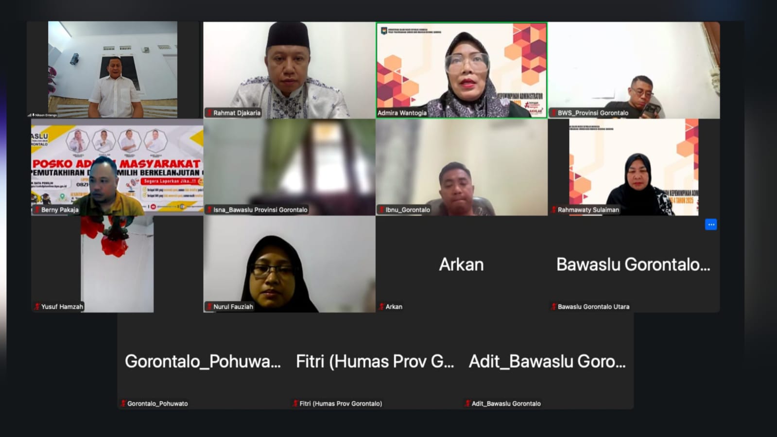 Bawaslu Provinsi Gorontalo Gelar Rapat, Bahas Evaluasi Hibah dan Persiapan Akhir Tahun 2025