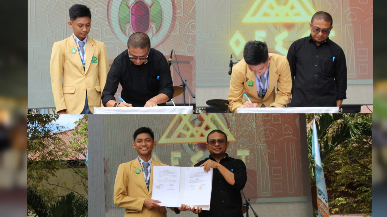 Bawaslu Provinsi Gorontalo Teken MoU bersama OSIS MAN 1 Kota Gorontalo, Tanamkan Demokrasi Sejak Dini