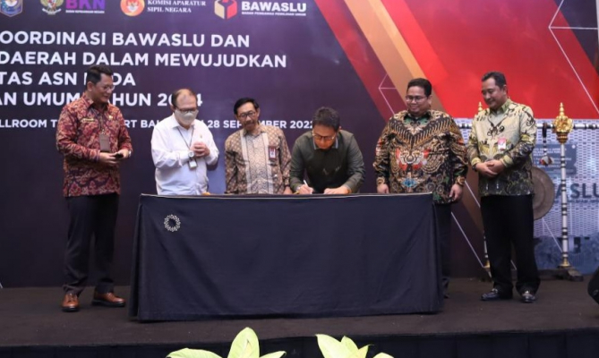 Teken SKB, Bawaslu Siap Kawal Netralitas ASN