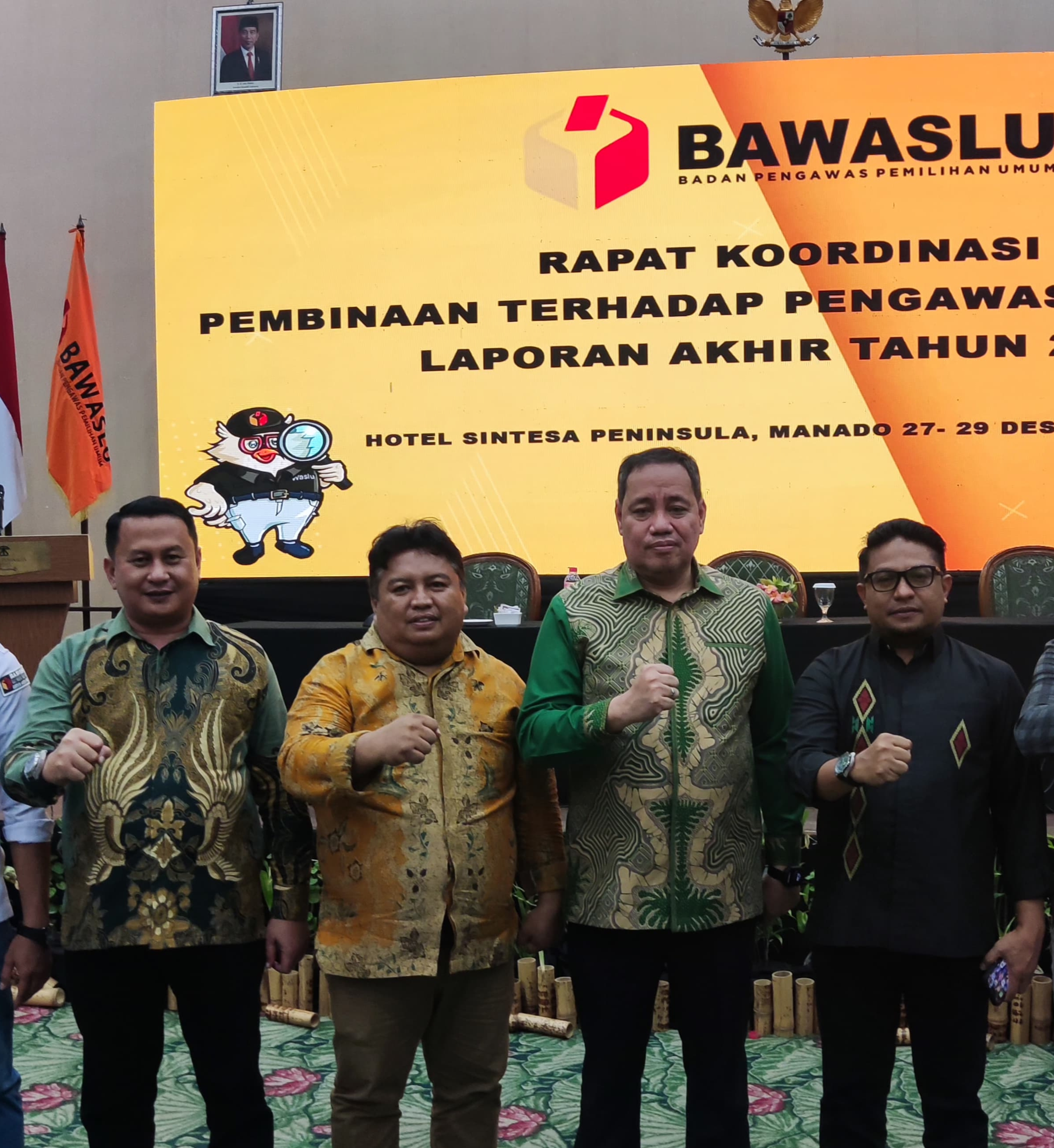 Bawaslu Provinsi Gorontalo Hadiri Rapat Koordinasi Pembinaan Pengawasan