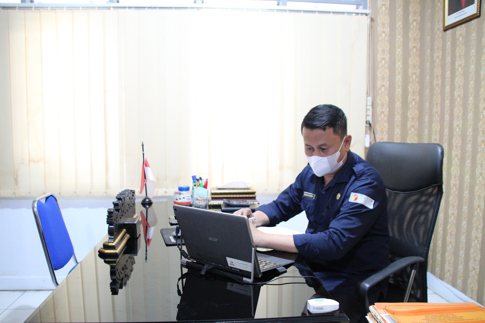 Kasek dan Kabag Administrasi Bawaslu Provinsi Gorontalo Ikuti Pembukaan Jadwal Pemeriksaan Fisik Kas di Wilayah Kerja Inspektorat Wilayah III