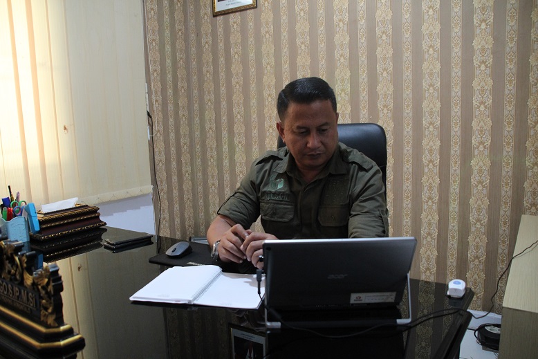 Kasek Nikson Entengo Ikuti Monitoring Progres Penginputan RUP TA. 2023 Pada Aplikasi SIRUP