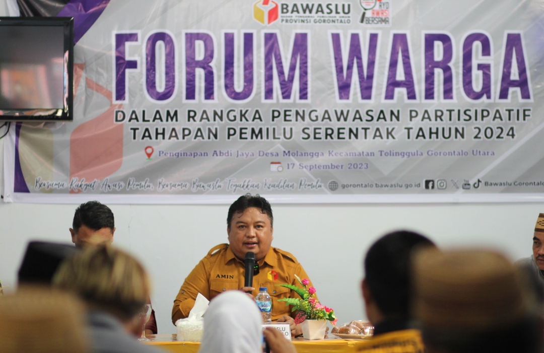 Buka Kegiatan Forum Warga, Amin Himbau Warga Ikut Berperan Melakukan Pengawasan