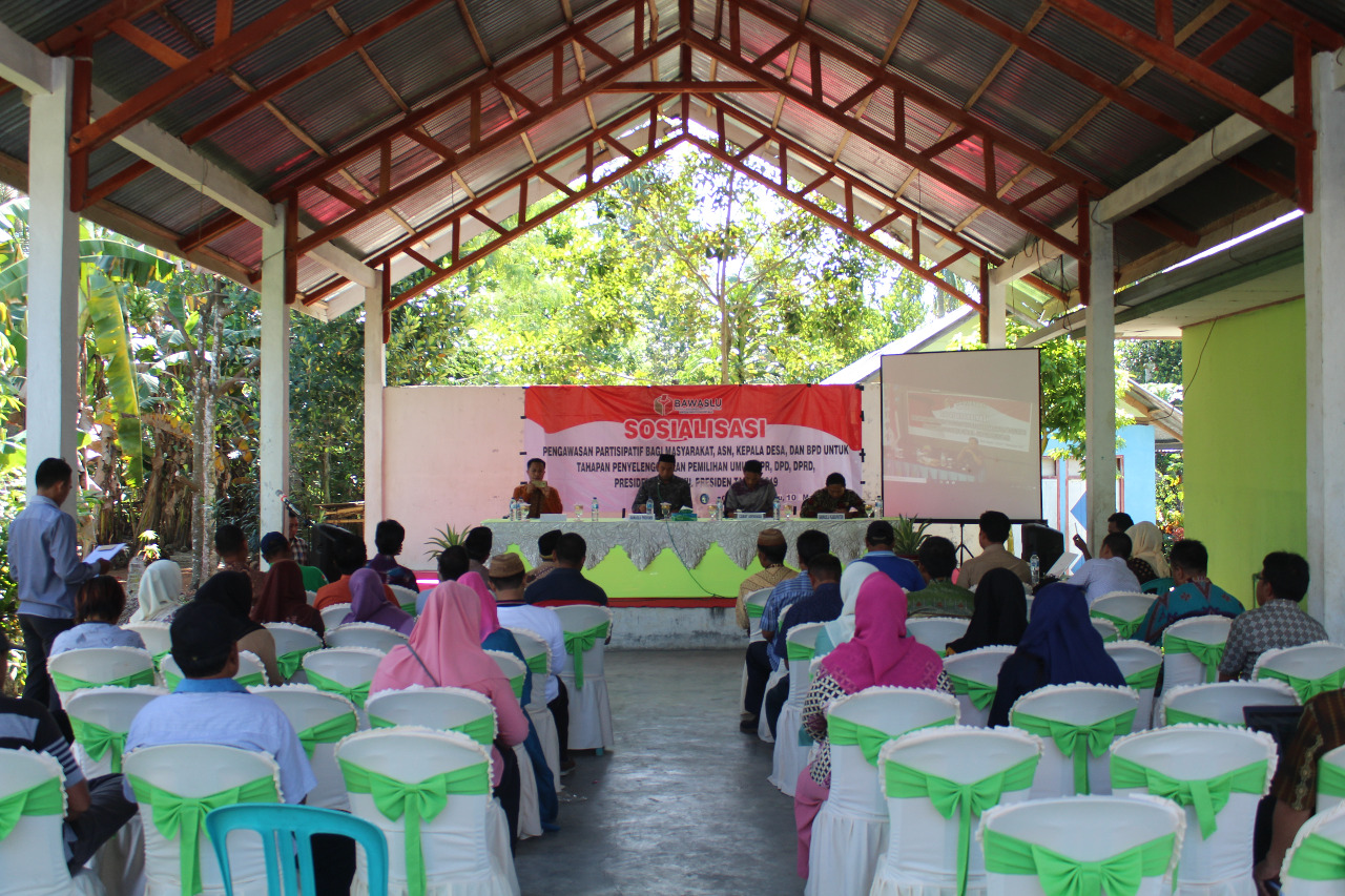 Bawaslu gelar Sosialisasi Pengawasan Pemilu 2019, Ini Larangan bagi ASN