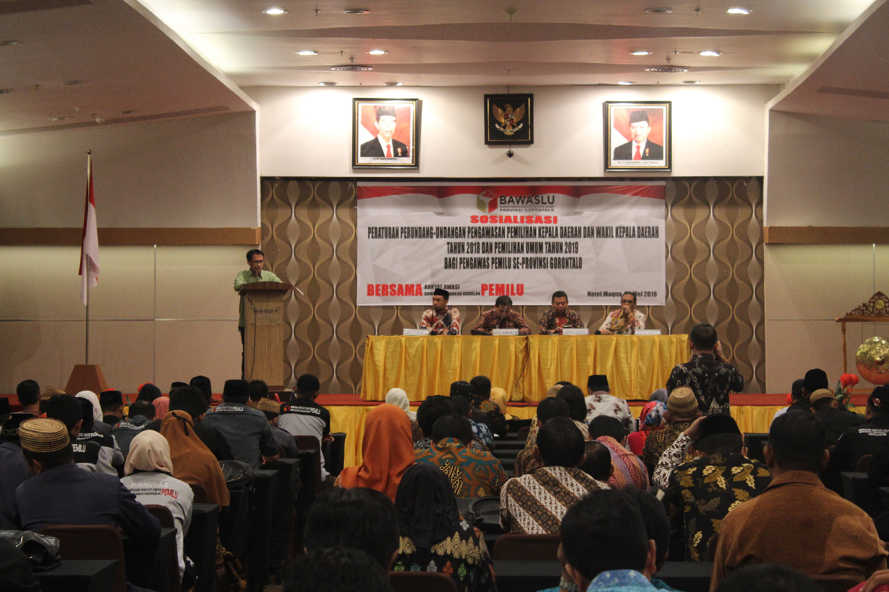 Bawaslu Provinsi Gorontalo gelar Workshop Sentra Gakumdu Dalam Rangka Penanganan Tindak Pidana Pemilihan