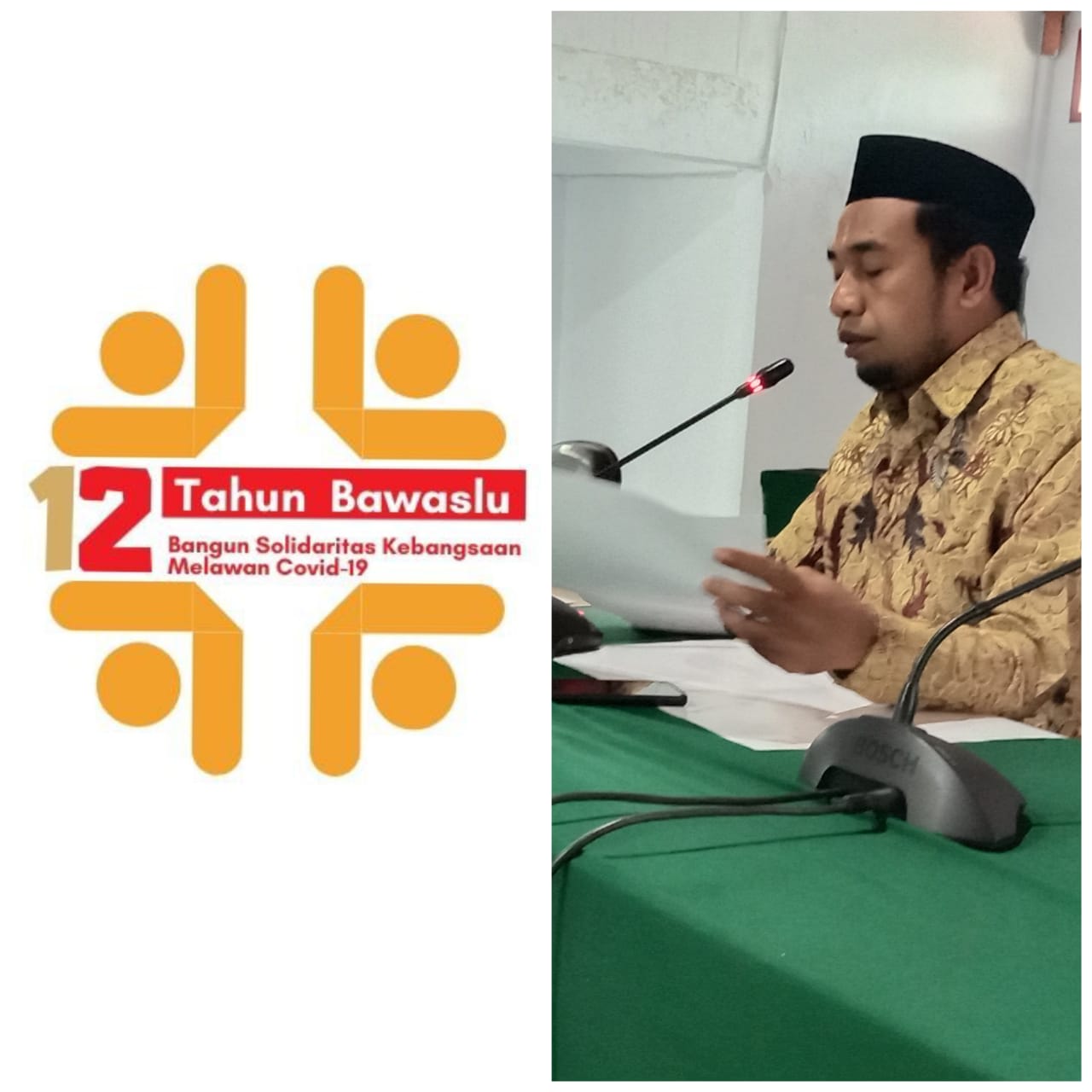 Ketua Jaharudin urai persiapan HUT Bawaslu ke 12 dalam rakor bersama Kabupaten/Kota