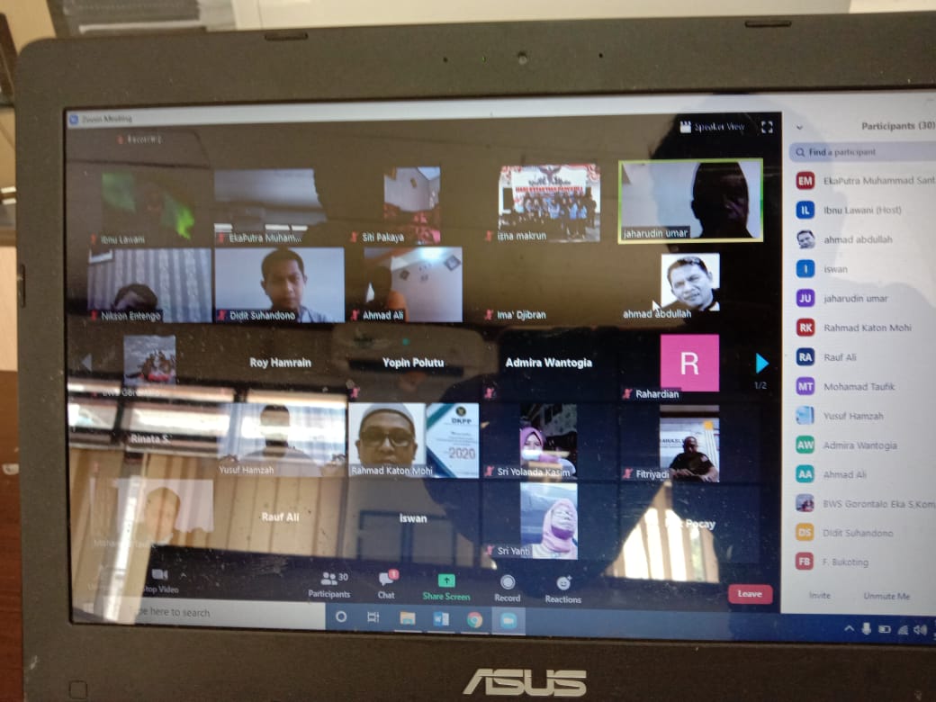 Bawaslu Provinsi Gorontalo Gelar Halal Bil Halal Virtual.