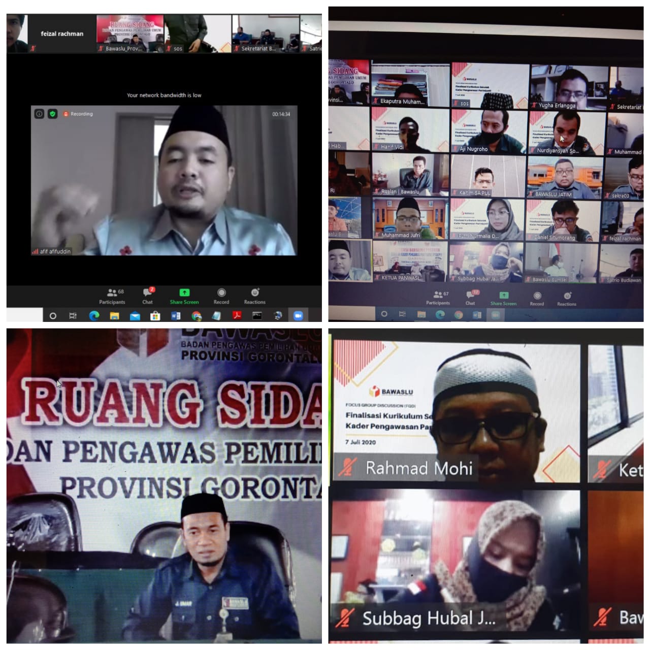 Bawaslu Provinsi Gorontalo ikuti FGD Finalisasi Kurikulum SKPP.