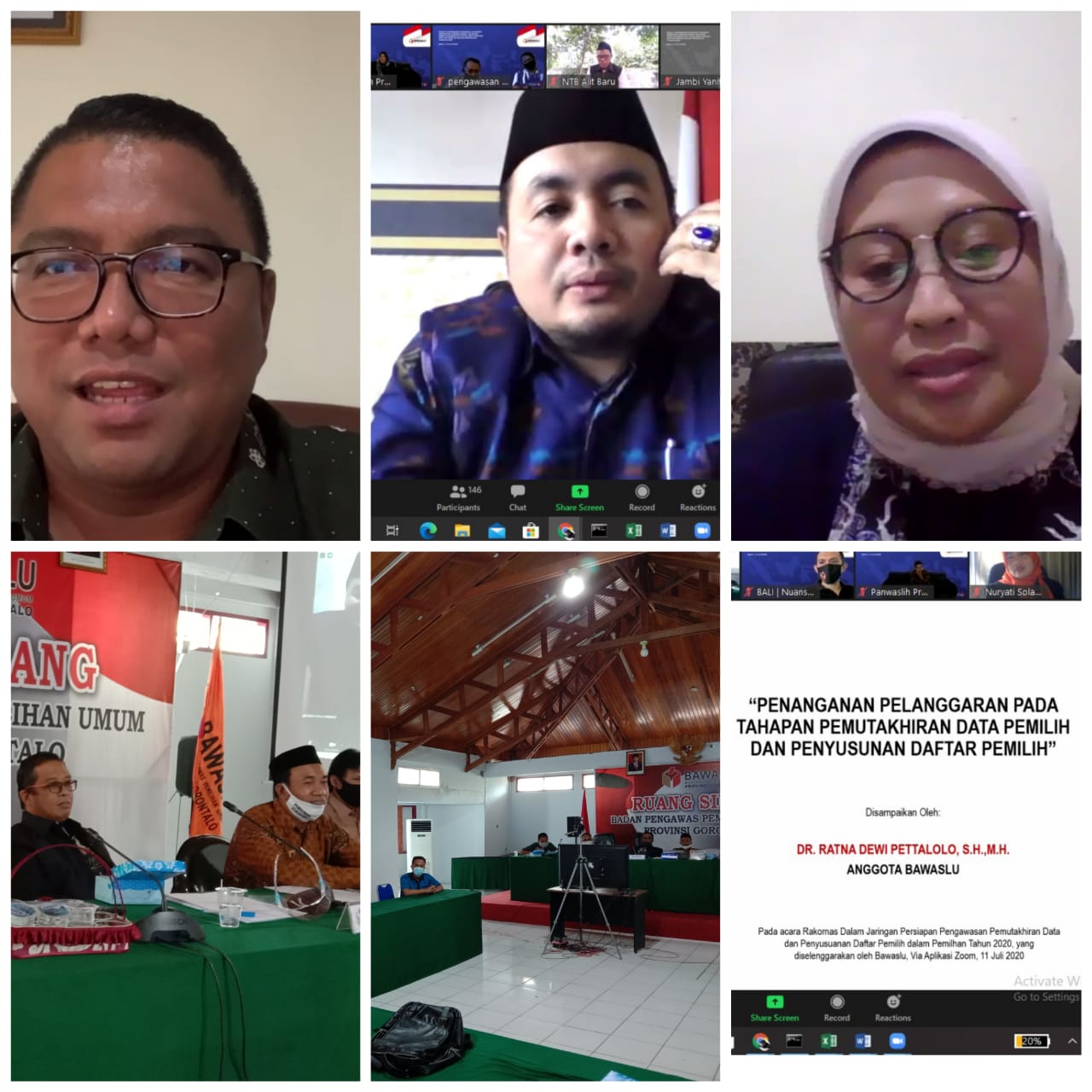 Menghadiri Rakornas Pengawasan Pemutakhiran Data Pemilih. Rahmad : Arahan Pimpinan akan jadi Bahan Pengawasan Maksimal.