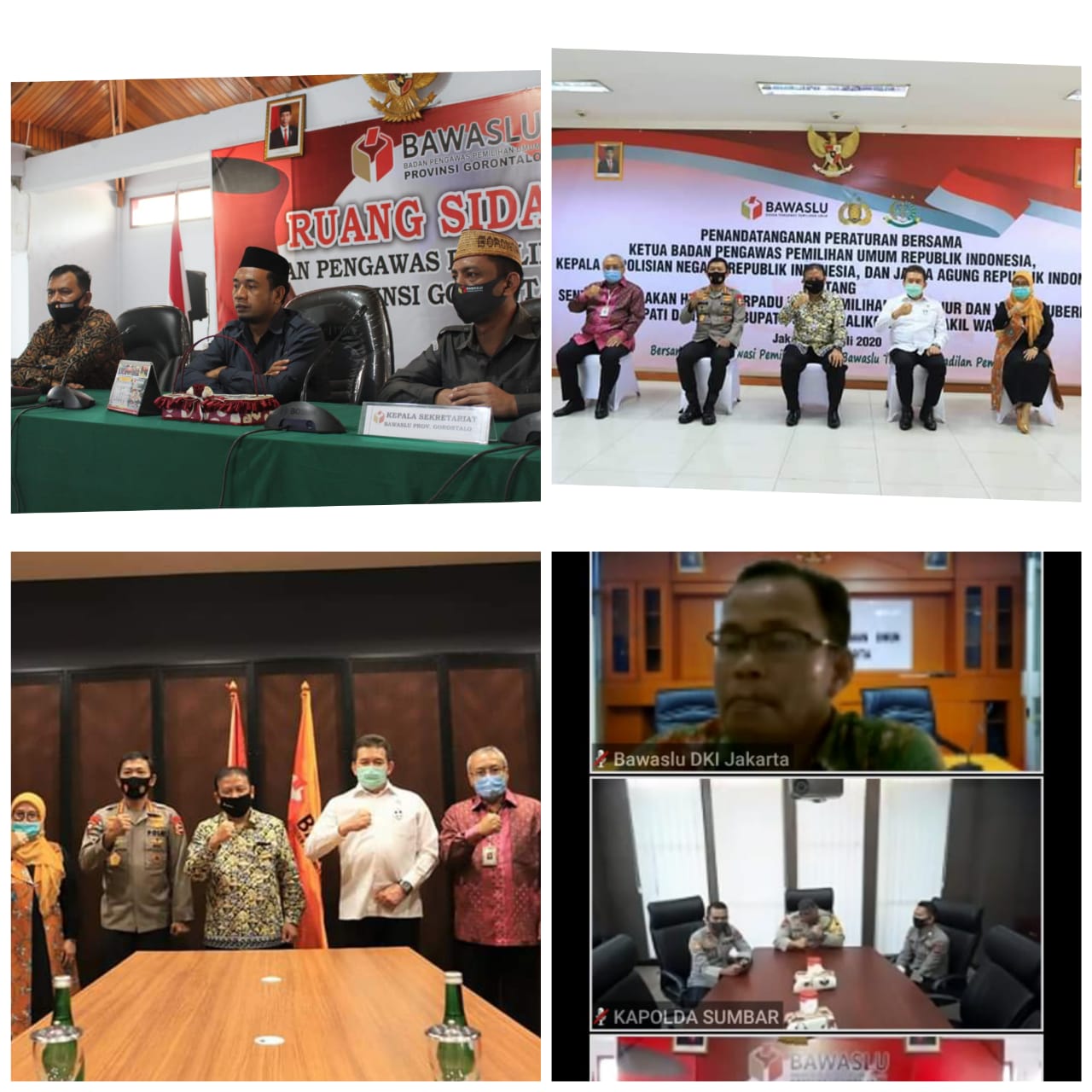 Peraturan Bersama Sentra Gakkumdu Ditandatangani, Bawaslu Gorontalo Siap Action