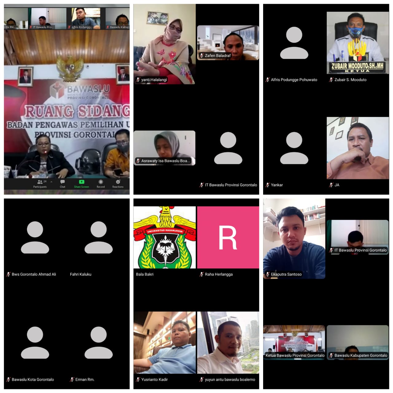 Rahmad Katon Mohi Pimpin Rapat Review Riset Evaluasi Pilkada.