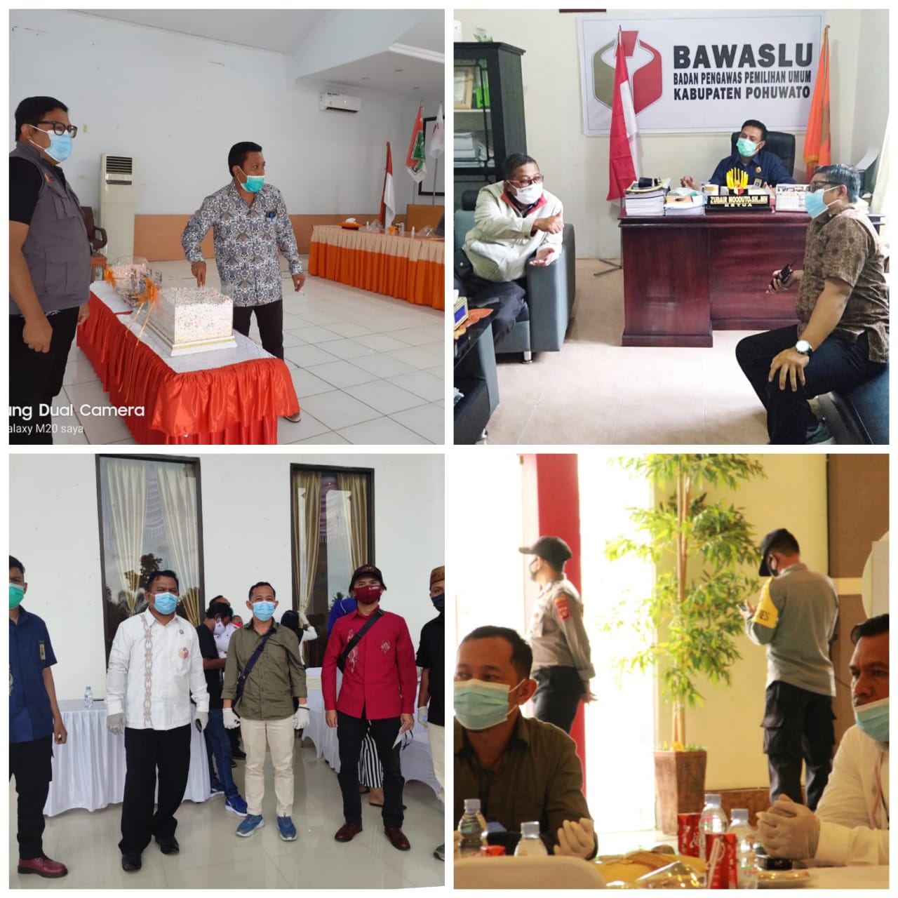 Tim Bawaslu Provinsi Gorontalo Monitoring Pengawasan Penetapan Pasangan Calon Bupati dan Wakil Bupati Pada Pilkada Tahun 2020.