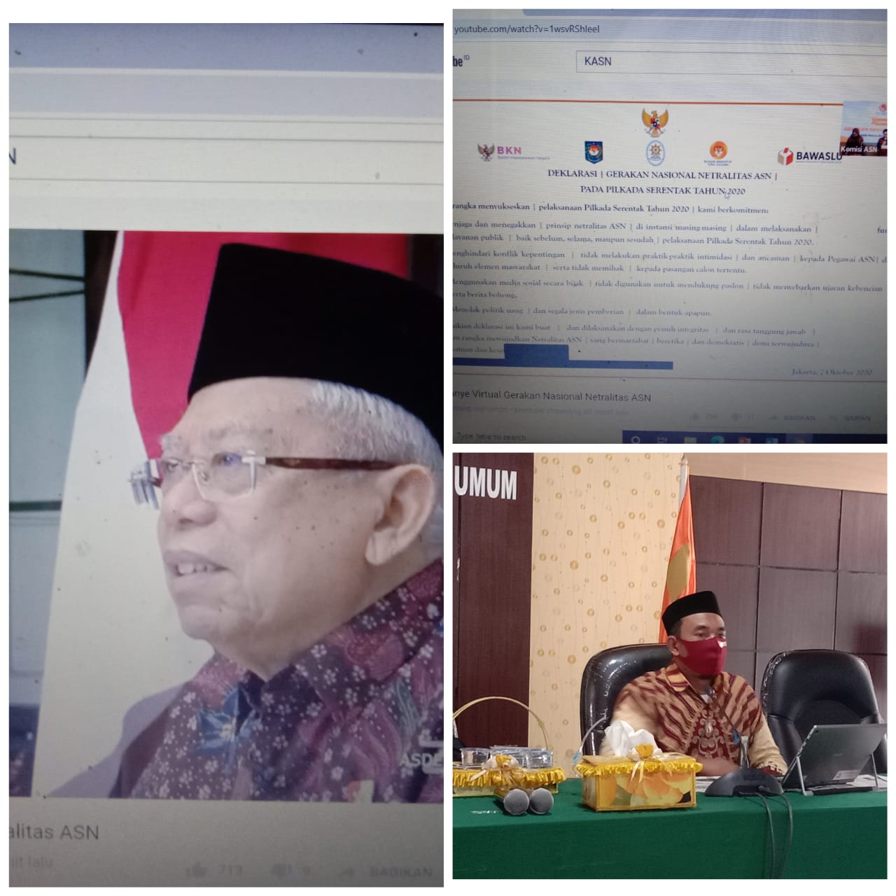 Bawaslu Provinsi Gorontalo Dukung Gerakan Nasional Netralitas ASN Dalam Pilkada 2020.