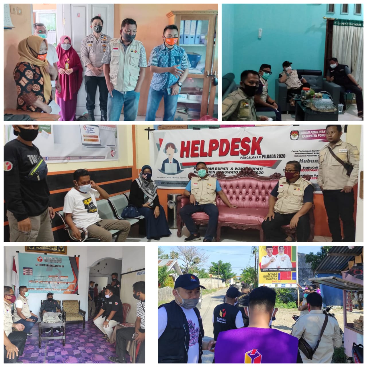 Bawaslu Provinsi Gorontalo Monitoring Patroli Pengawasan.