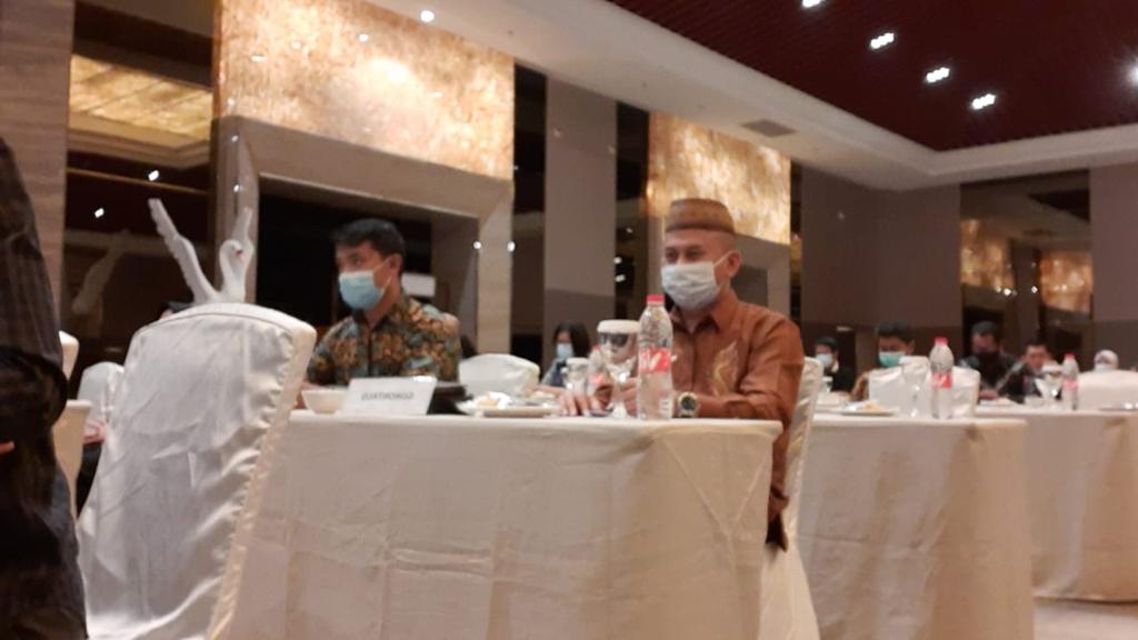 Nikson Entengo hadiri Kegiatan Rencana Kerja dan Evaluasi Anggaran Pilkada 2020.