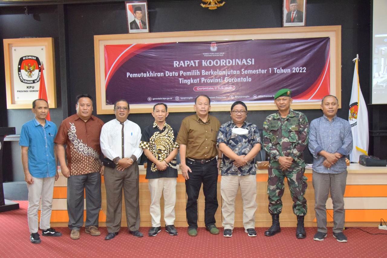 Koordiv Pengawasan Bawaslu Provinsi Gorontalo Hadiri Rakor PDPB Triwulan 1 Tahun 2022