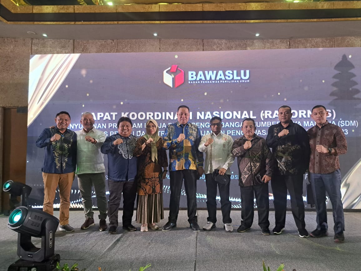 Pimpinan Bawaslu Provinsi Gorontalo Menghadiri Rakornas Program Kerja SDM