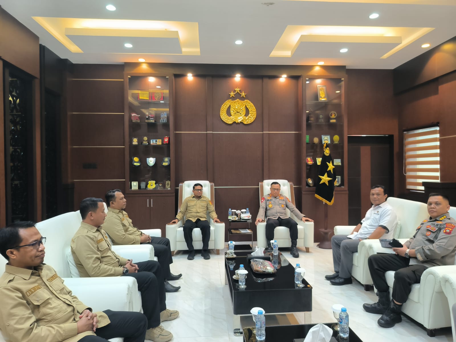 Audiens dengan Kapolda Gorontalo, Bawaslu Sampaikan Tahapan Pengawasan