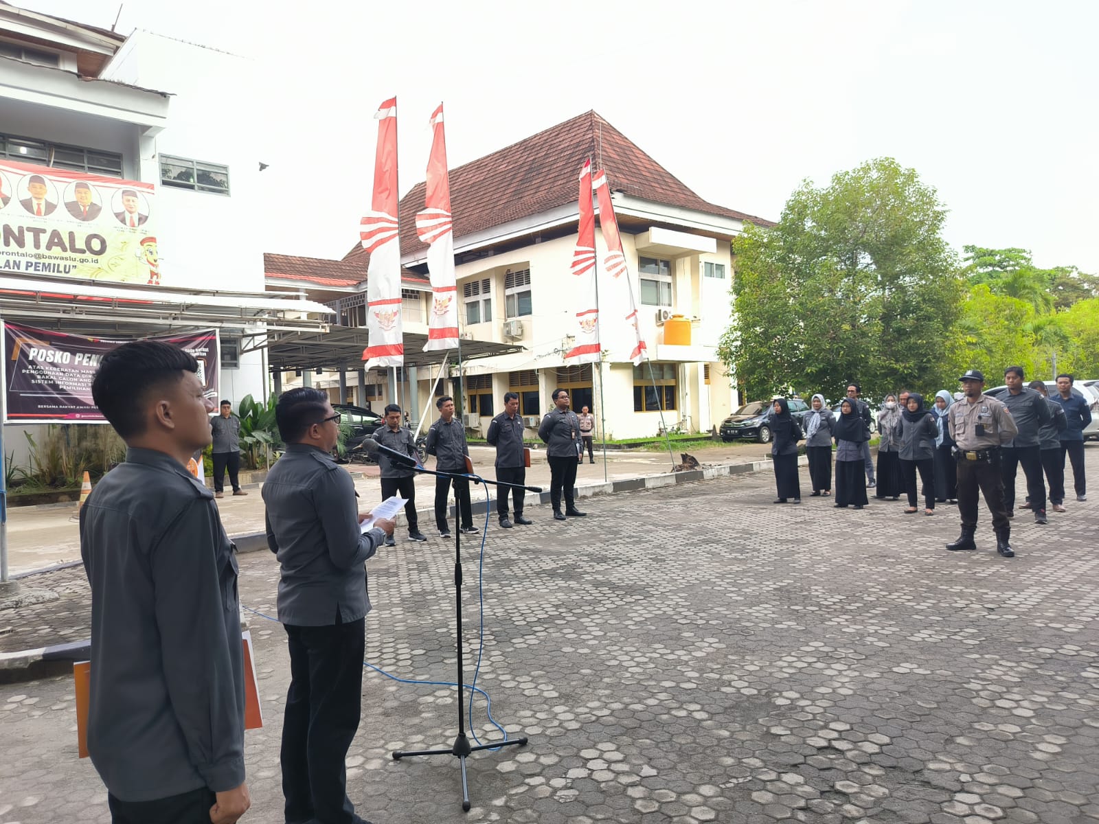 Jalankan Intruksi Bawaslu RI, Bawaslu Provinsi Gorontalo Gelar Apel Patroli Pengawasan Kawal Hak Pilih
