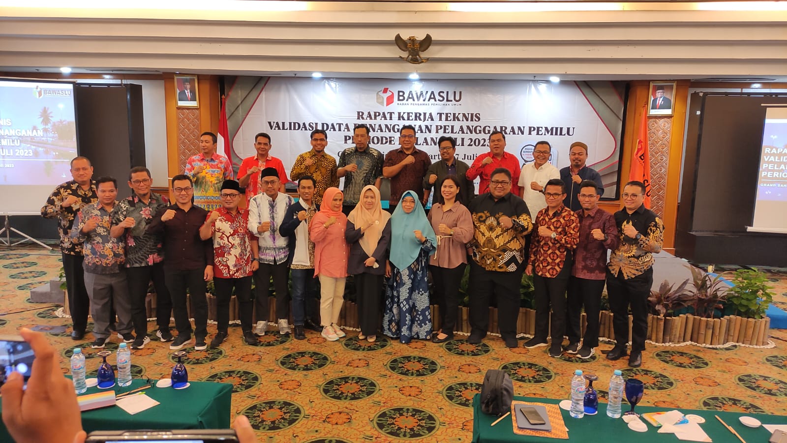 John Hendri Purba, Hadiri Kegiatan Rapat Kerja Teknis Validasi Data Penanganan Pelanggaran Pemilu Periode Bulan Juli 2023