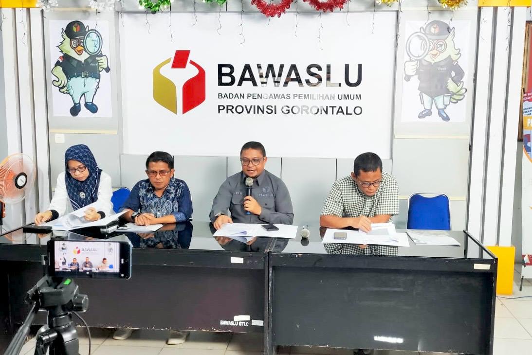 Bawaslu Provinsi Gorontalo Rilis Hasil Pengawasan dan Uji Petik Coklit Pilkada 2024