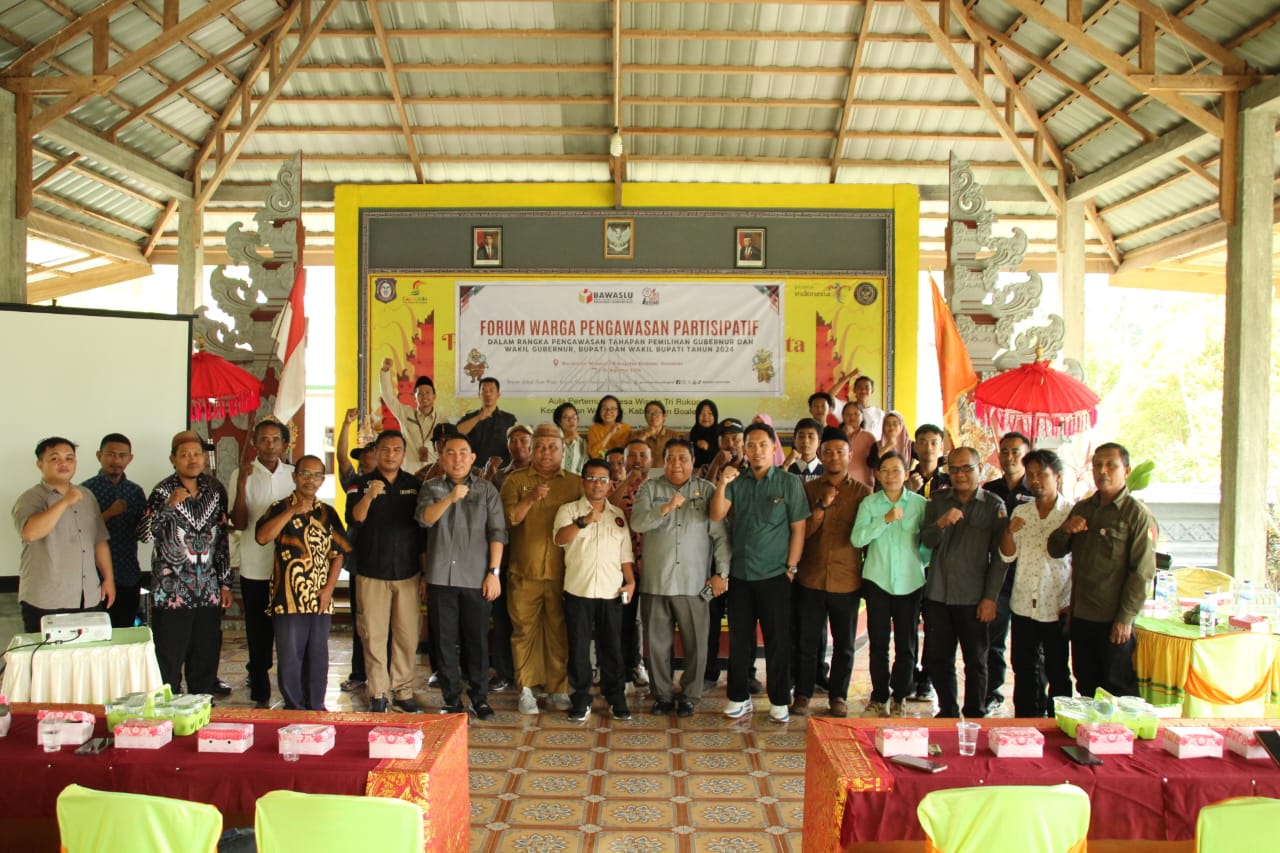 Bawaslu Provinsi Gorontalo Gelar Forum Warga Pengawasan Partisipatif di Wonosari
