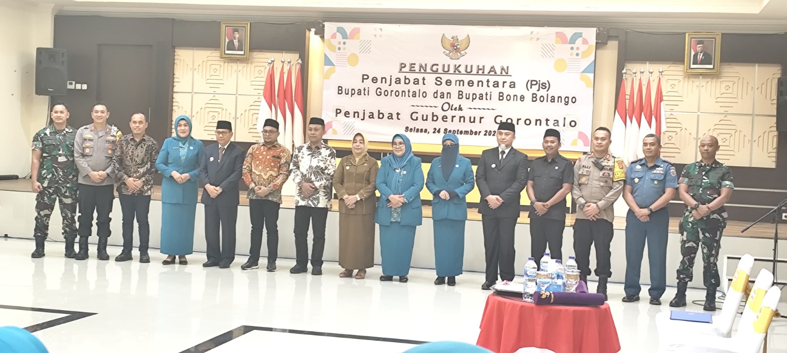 Idris Usuli, menghadiri acara pengukuhan Penjabat Sementara (Pjs) Bupati