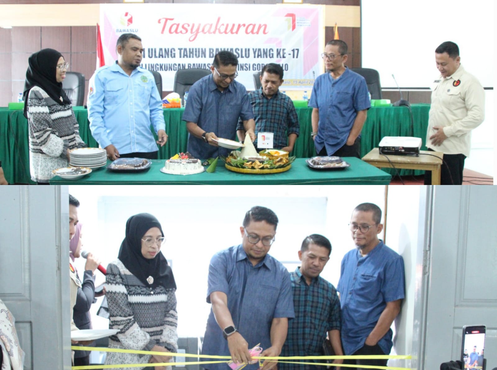 Bawaslu Provinsi Gorontalo Resmikan Aula Amin Abdullah dalam Momentum Tasykuran HUT ke-17 Bawaslu