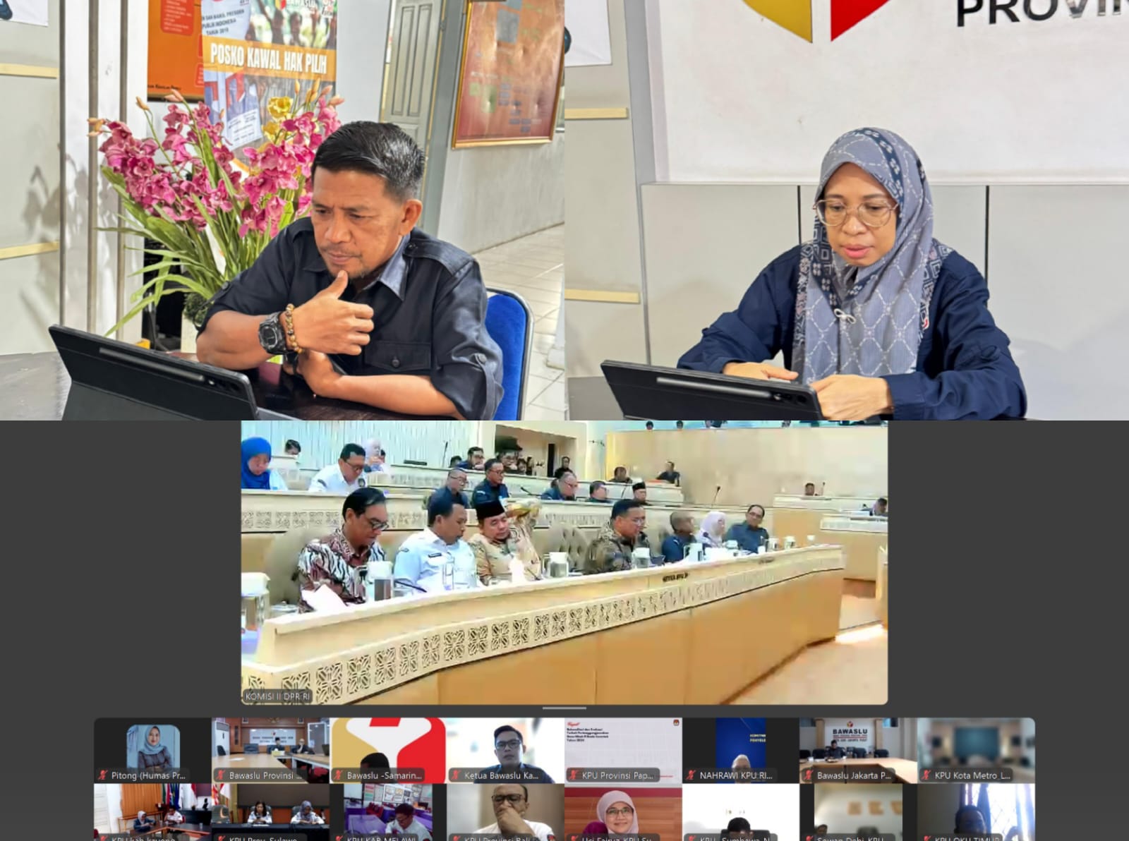 Bawaslu Provinsi Gorontalo Ikuti RDP Bahas Realisasi Anggaran dan Rencana Kerja Kedepan