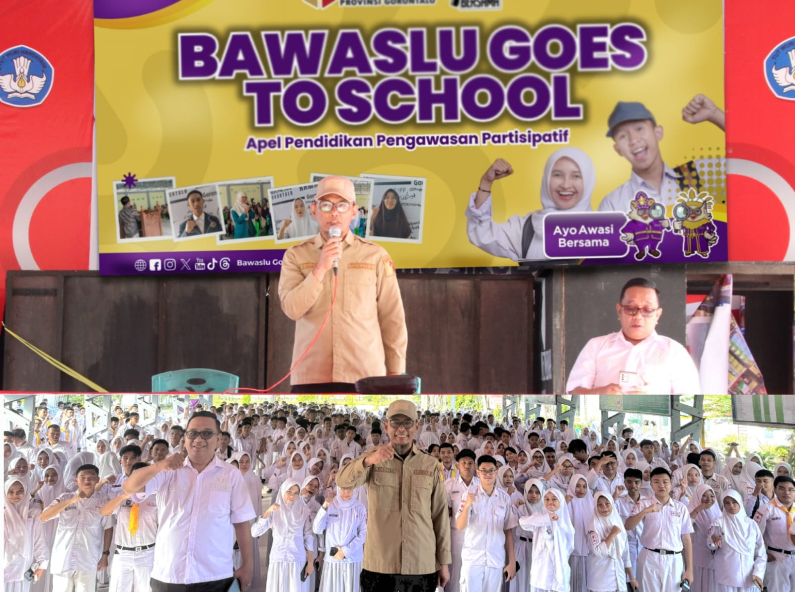 Bawaslu Goes to School : John Hendri Purba Ajak Pemilih Pemula Aktif Awasi Pemilu Sejak Dini